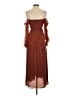 o.p.t 100% Polyester Brown Casual Dress Size XS - photo 2