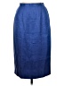 Papell 100% Silk Blue Silk Skirt Size 8 Petite - photo 1