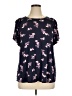 Lane Bryant Black Short Sleeve Blouse Size 14 - 16 Plus - photo 1