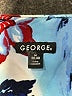 George 100% Viscose Rayon Tropical Blue Short Sleeve Button-Down Shirt Size M - photo 7