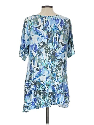 LOGO by Lori Goldstein Short Sleeve Blouse (view 2)