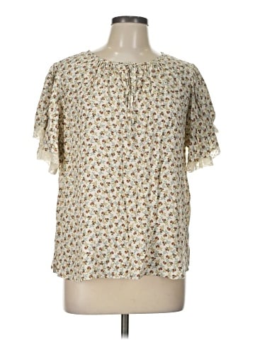 Karen Kane Short Sleeve Blouse (view 1)
