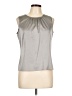 Calvin Klein Gray Sleeveless Blouse Size L (petite) - photo 1