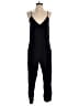 Parker 100% Silk Solid Black Jumpsuit Size XS - photo 1