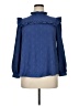 shopthemint.com 100% Polyester Blue Long Sleeve Blouse Size XL - photo 1