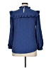 shopthemint.com 100% Polyester Blue Long Sleeve Blouse Size XL - photo 2