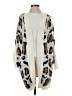 ePretty Animal Print Ivory Cardigan Size S - photo 1