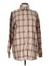 Unbranded Plaid Brown Long Sleeve Blouse Size L - photo 1