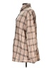 Unbranded Plaid Brown Long Sleeve Blouse Size L - photo 5