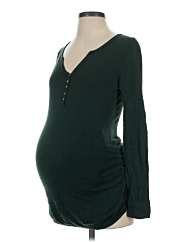 Motherhood Long Sleeve Henley (view 1)
