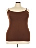 Shapermint Brown Sleeveless T-Shirt Size 4X - photo 1
