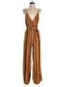 Xhilaration 100% Polyester Stripes Brown Jumpsuit Size XS - photo 1