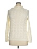 Talbots Chevron-herringbone Ivory Turtleneck Sweater Size XL Petite - photo 1
