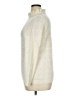 Talbots Chevron-herringbone Ivory Turtleneck Sweater Size XL Petite - photo 5