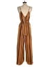 Xhilaration 100% Polyester Stripes Brown Jumpsuit Size XS - photo 2