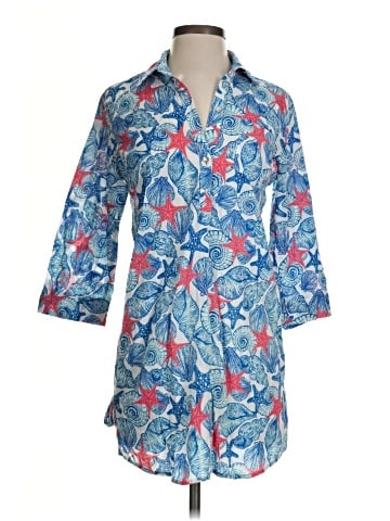 Mud Pie 3/4 Sleeve Button-Down Shirt (view 1)