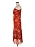 Simple Retro 100% Polyester Orange Cocktail Dress Size M - photo 5