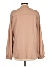 Charlotte Russe 100% Polyester Tan Long Sleeve Blouse Size L - photo 2