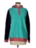 Lands' End Color Block Teal Pullover Hoodie Size S - photo 1