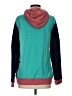 Lands' End Color Block Teal Pullover Hoodie Size S - photo 2