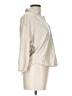 L.L.Bean Metallic Silver 3/4 Sleeve Blouse Size L (petite) - photo 4