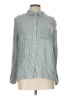Lumiere 100% Rayon Tweed Gray Long Sleeve Button-Down Shirt Size L - photo 1