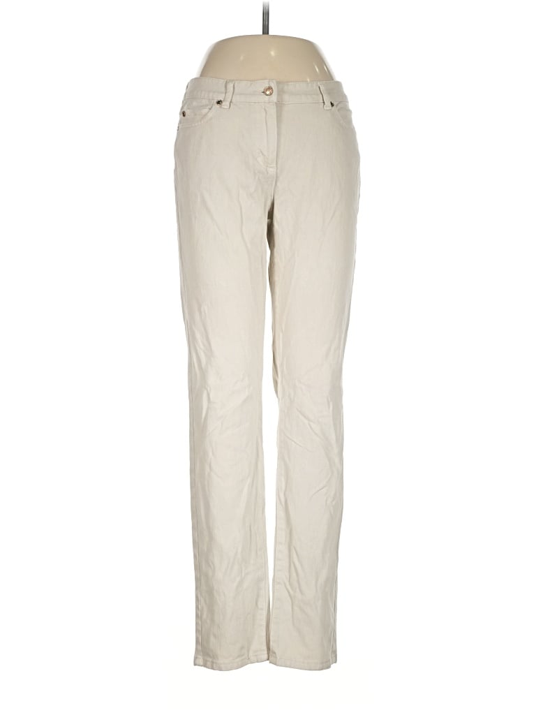 Pre-owned J. Mclaughlin Jeans In Ivory