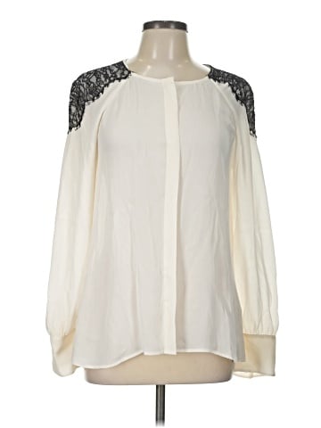 J.Crew Collection Long Sleeve Silk Top (view 1)