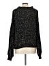 Pol 100% Polyester Tweed Black Pullover Sweater Size L - photo 2