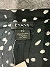 Evans 100% Polyester Polka Dots Black Casual Dress Size 20 - photo 7