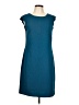 Everly 100% Polyester Solid Teal Casual Dress Size L - photo 1