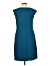 Everly 100% Polyester Solid Teal Casual Dress Size L - photo 2