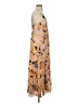 Chelsea28 100% Polyester Print Tan Cocktail Dress Size S - photo 4