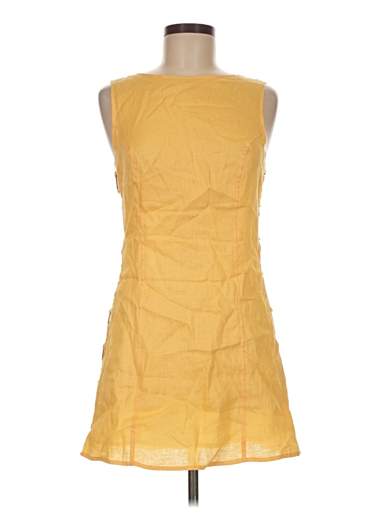 Pre-owned Vrg Grl Casual Dress In Yellow