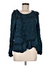 Amadi 100% Rayon Teal Long Sleeve Blouse Size M - photo 1