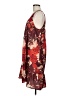 Tiny 100% Polyester Print Burgundy Casual Dress Size M - photo 5