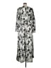 Assorted Brands Print Silver Casual Dress Size XL - photo 2