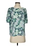 Ann Taylor LOFT 100% Polyester Green Short Sleeve Blouse Size S - photo 1
