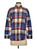 J.Crew 100% Cotton Plaid Multi Color Blue Long Sleeve Button-Down Shirt Size 0 (petite) - photo 1