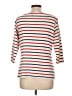 L.L.Bean 100% Cotton Stripes Blue Orange Pullover Sweater Size L - photo 2