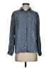 Pleione 100% Polyester Tweed Blue Long Sleeve Blouse Size XS - photo 1