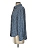 Pleione 100% Polyester Tweed Blue Long Sleeve Blouse Size XS - photo 5