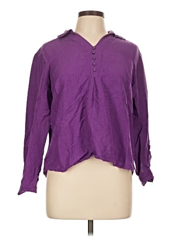Christopher & Banks Long Sleeve Blouse (view 1)