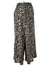 Angie 100% Polyester Animal Print Brown Casual Pants Size S - photo 2