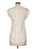 Ann Taylor LOFT Ivory Short Sleeve Top Size L - photo 2