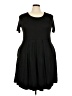 Assorted Brands Solid Black Casual Dress Size 3X - photo 1