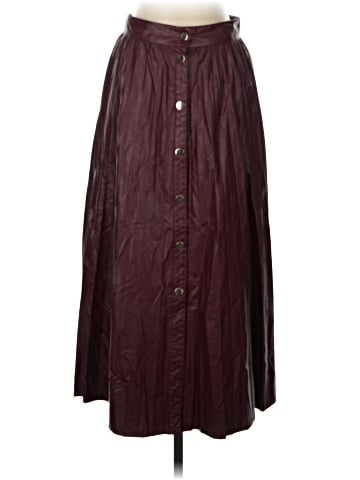 Zara Faux Leather Skirt (view 1)