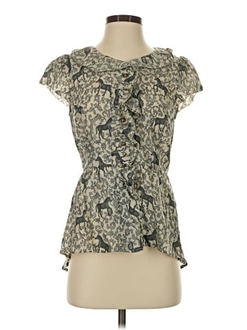 Vanessa Virginia Short Sleeve Silk Top (view 1)