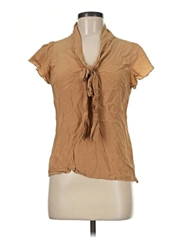 St. John Short Sleeve Silk Top (view 1)