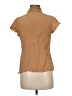 St. John 100% Silk Tan Short Sleeve Silk Top Size 6 - photo 2